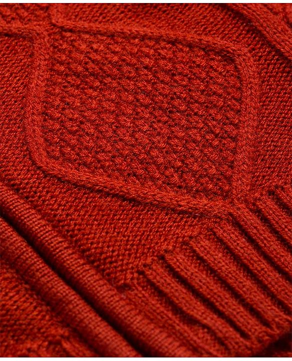 Pine Kids Knit Full Sleeves Front Open Hooded Sweater with Cable Knit Design - Light Green