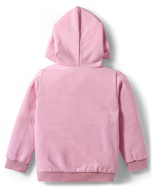 Babyhug Disney Fleece Woven Full Sleeves Hooded Sweatshirt With Sleeveless Padded Jacket With Minnie Mouse Graphic - Pink