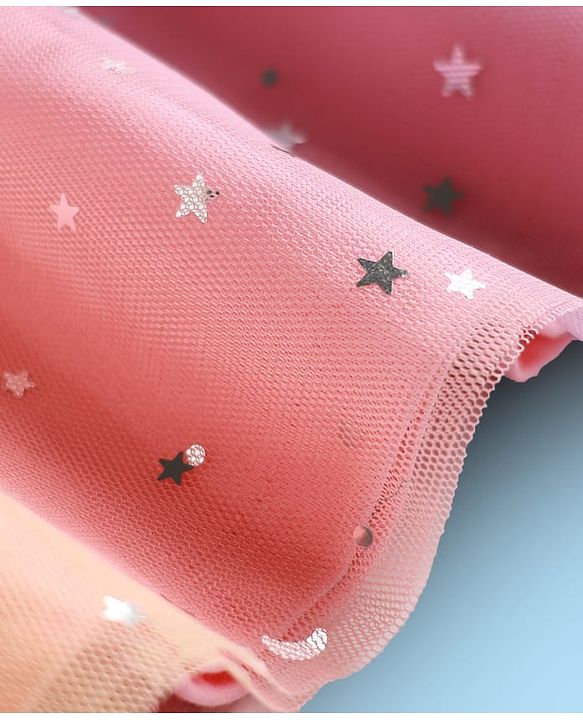 Babyhug Cotton Knit Cap Sleeves Cat Printed Frock With Bloomers & Headband - White & Pink