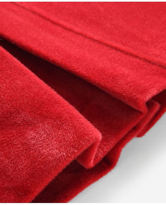 Pine Kids Woven Full Sleeves Solid Color Overcoat - Red