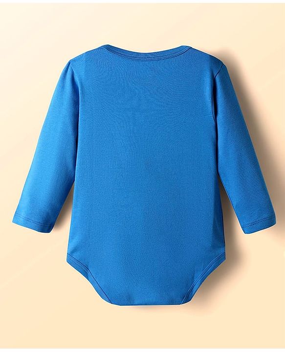 Babyhug Disney Interlock Knit Full Sleeves Onesies With Winnie & Friends Graphic Pack Of 3 - Blue White & Green