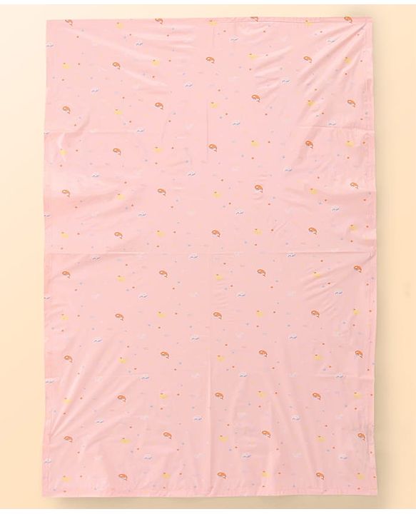 Babyhug Soft Plastic 100% Waterproof Bed Protector&Diaper Changing Sheet Dolphin Print Medium Size- Pack of 3| Easy to Clean| Travel Friendly