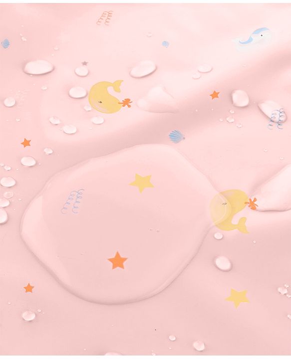 Babyhug Soft Plastic 100% Waterproof Bed Protector/Diaper Changing Sheet Dolphin Print - Large Size| Easy to Clean| Travel Friendly