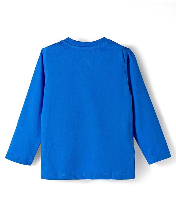 Babyhug Disney Single Jersey Knit Full Sleeves Night Suit With Lion King Graphics - Blue