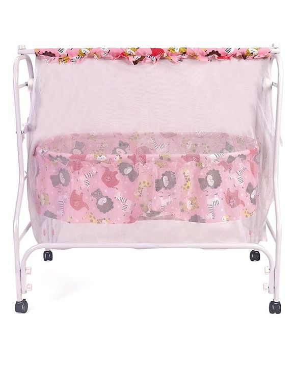 Babyhug Cozy Nest Cradle With Mosquito Net - Pink