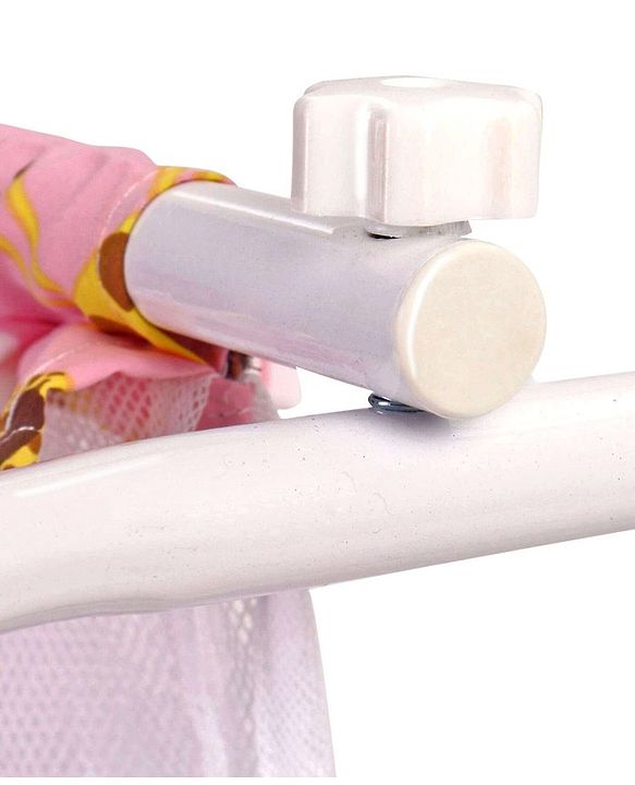 Babyhug Cozy Nest Cradle With Mosquito Net - Pink