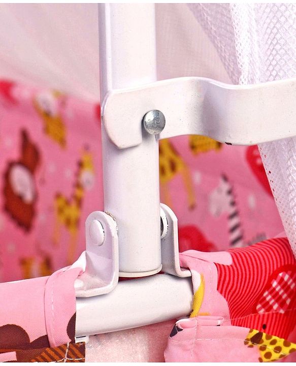 Babyhug Cozy Nest Cradle With Mosquito Net - Pink