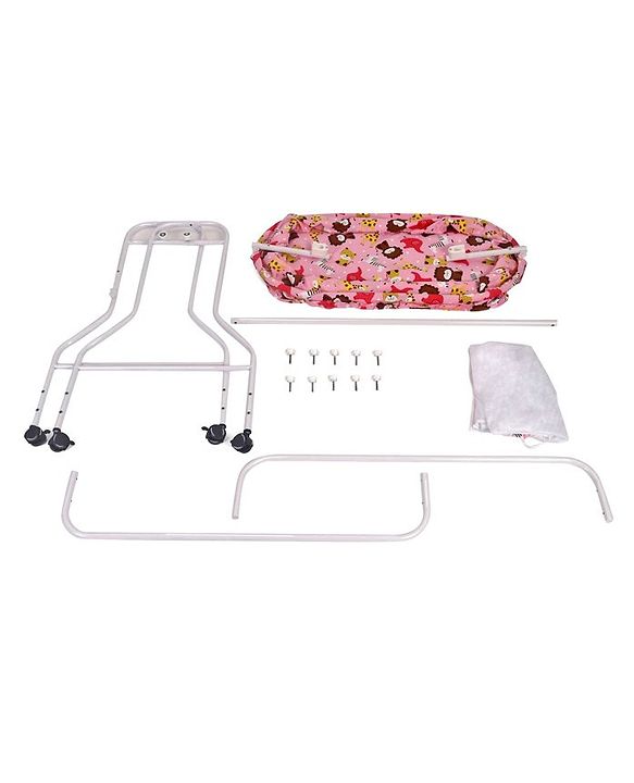 Babyhug Cozy Nest Cradle With Mosquito Net - Pink