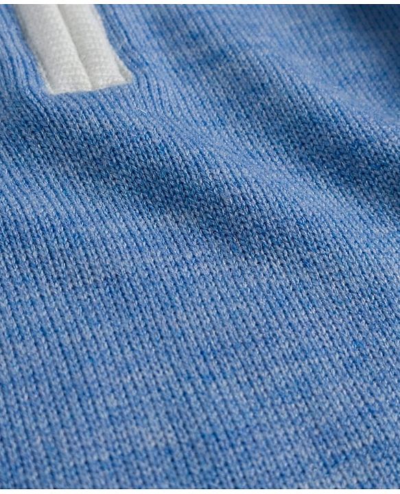 Pine Kids Knit Full Raglan Sleeves Pullover Sweater - Light Blue
