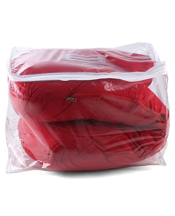 Babyhug 100% Cotton Flexible & Supportive U Shape Maternity Pillow- Maroon| Soft Yet Firm| Breathable Fabric| Sleep Feeding & Back Support| Pre & Post Natal| Promotes Peaceful Sleep| Full Body Support