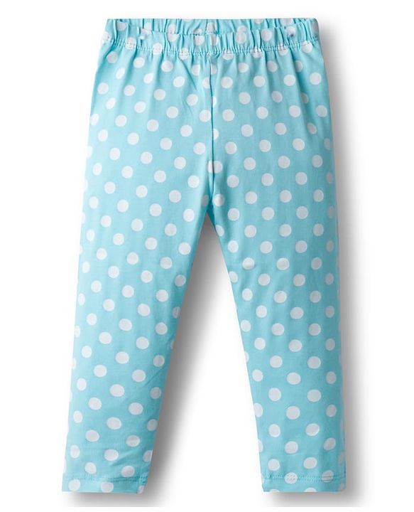 Babyhug  Cotton Lycra Knit Full Length Leggings With Stretch & Floral Print Pack Of 5 - Multicolour