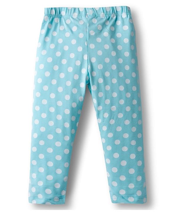 Babyhug  Cotton Lycra Knit Full Length Leggings With Stretch & Floral Print Pack Of 5 - Multicolour