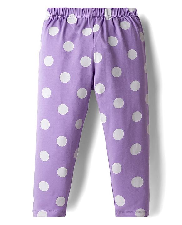Babyhug Cotton Knit Full Length Leggings With Stretch & Floral Print Pack Of 5 - Multicolour