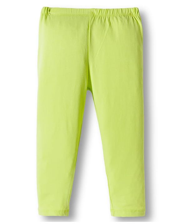 Babyhug Cotton Knit Full Length Solid Colour Leggings With Stretch Pack Of 5 - Multicolour