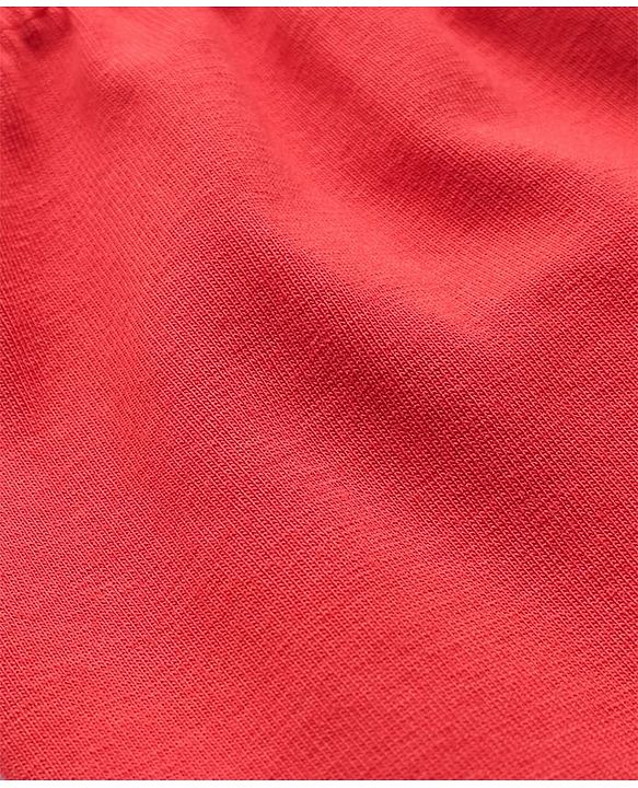 Babyhug Cotton Knit Full Length Solid Leggings With Stretch Pack Of 3 - Red Navy Blue & Pink