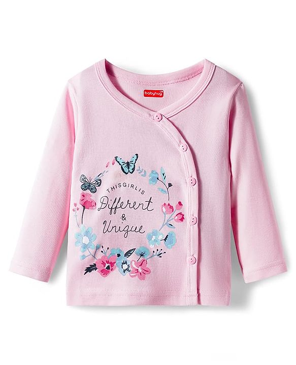 Babyhug 100% Cotton Knit Full Sleeves Front Open Vest with Polka Dots & Floral Print Pack of 3 - Dark Pink & Navy Blue