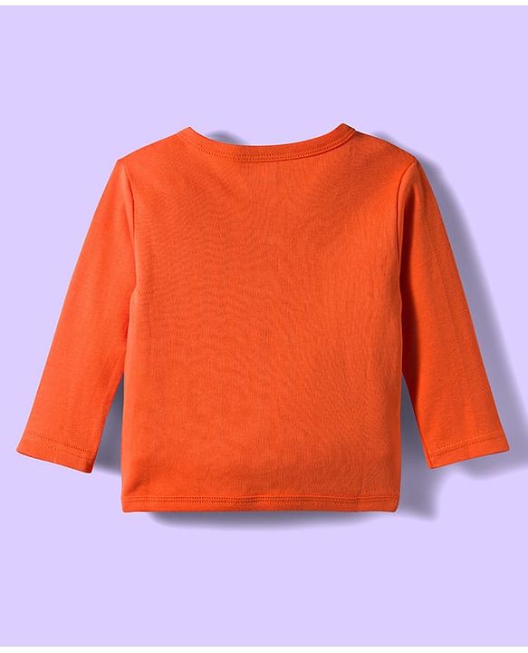Babyhug 100% Cotton Interlock Knit Full Sleeves Jhablas With Star & Animal Print Pack Of 3 - White Orange & Navy Blue