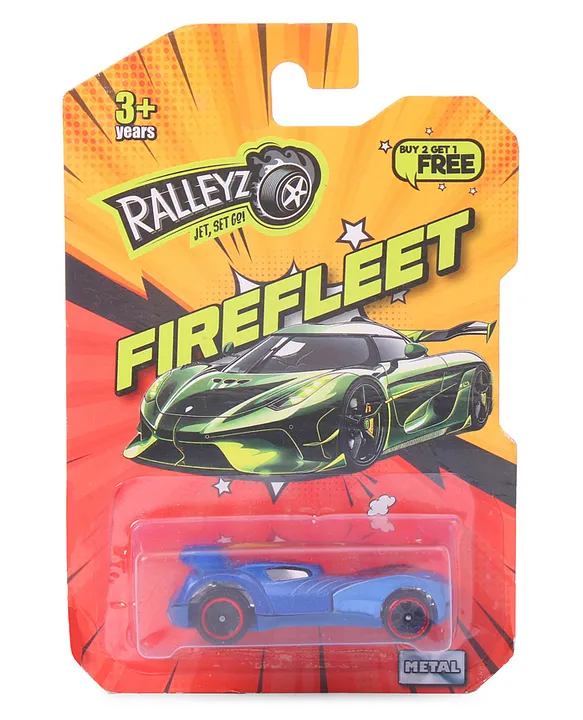 Ralleyz 1:64 Firefleet Die Cast Freewheel Blue for (3-8Years