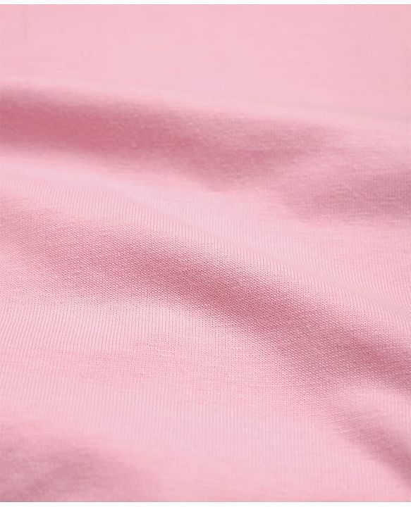 Babyhug Single Jersey Knit Half Sleeves Solid Top & Denim Skirt Set - Pink & Blue
