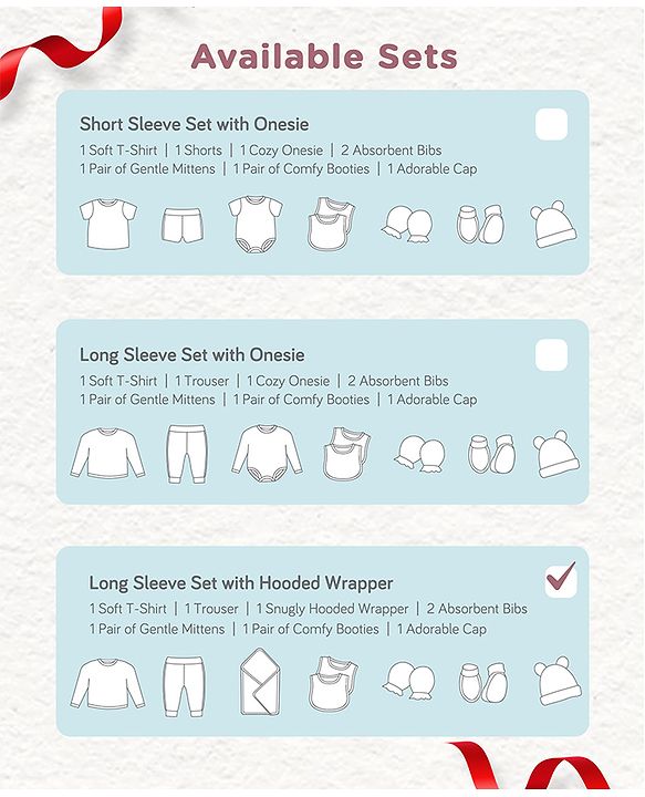 Babyhug Premium 100 % Cotton New Born Clothing Gift Set Astronaut Theme Brown - Pack of 8| Full Sleeve Set| Hooded Wrapper| Cap Bibs Mitten & Booties| Essential Clothing for 0 to 6 months