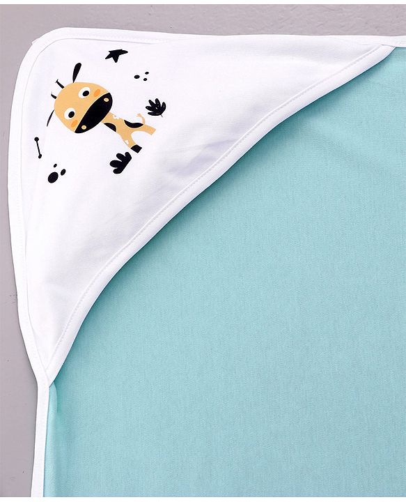 Babyhug Premium 100 % Cotton New Born Clothing Gift Set Astronaut Theme Brown - Pack of 8| Full Sleeve Set| Hooded Wrapper| Cap Bibs Mitten & Booties| Essential Clothing for 0 to 6 months