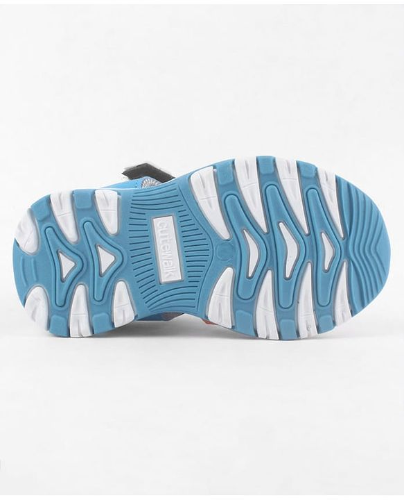 Cute Walk by Babyhug Sandals with Velcro Closure - Light Blue