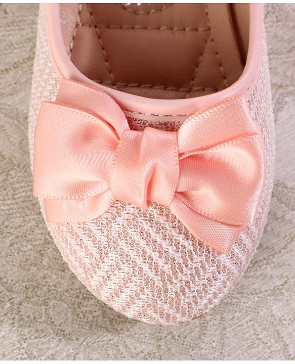 Cute Walk by Babyhug Ballerina with Velcro Closure & Bow Applique - Light Blue