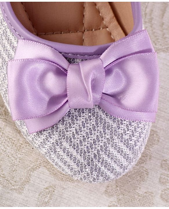 Cute Walk by Babyhug Ballerina with Velcro Closure & Bow Applique - Light Blue