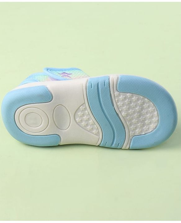 Cute Walk by Babyhug Velcro Closure Sandals with Bear Applique - Purple