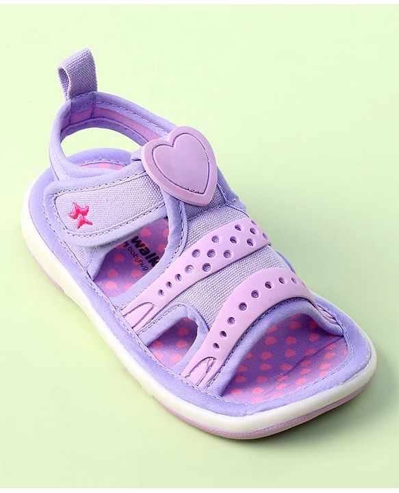 Cute Walk by Babyhug Velcro Closure Sandals - Purple