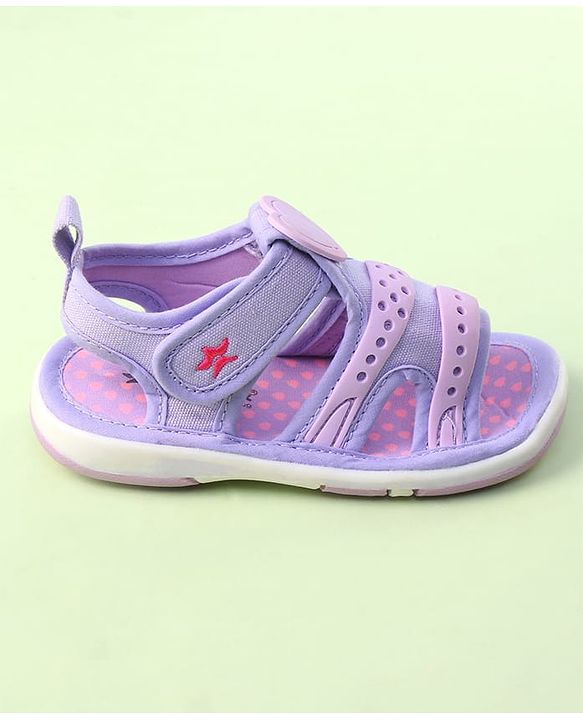Cute Walk by Babyhug Velcro Closure Sandals - Purple