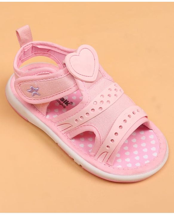 Cute Walk by Babyhug Velcro Closure Sandals - Purple