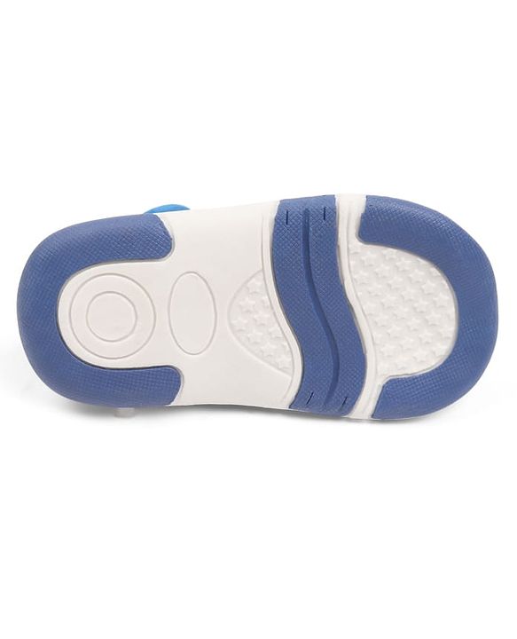 Cute Walk by Babyhug Velcro Closure Sandals with Vehicle Applique - Grey
