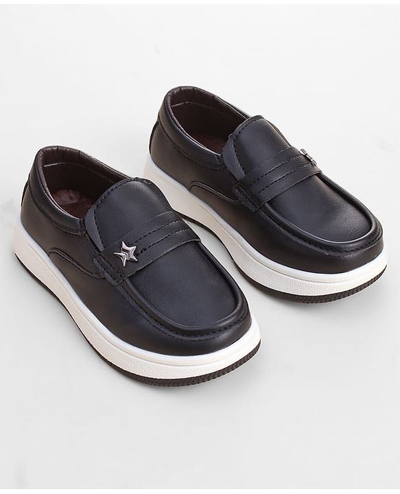 Cute Walk by Babyhug Slip On Solid Color Loafers - Navy Blue