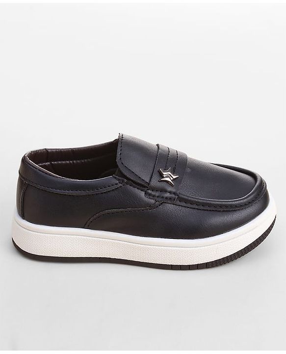 Cute Walk by Babyhug Slip On Solid Color Loafers - Navy Blue