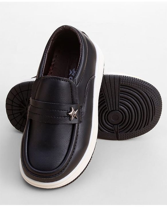 Cute Walk by Babyhug Slip On Solid Color Loafers - Navy Blue