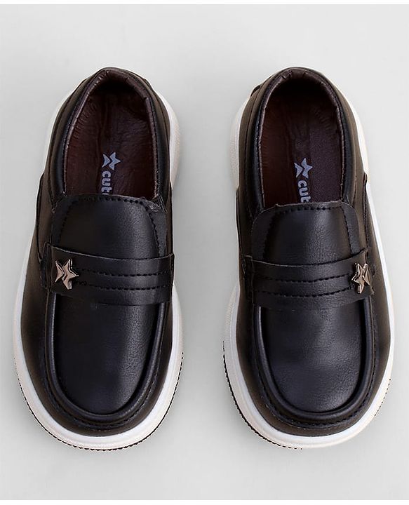 Cute Walk by Babyhug Slip On Solid Color Loafers - Navy Blue