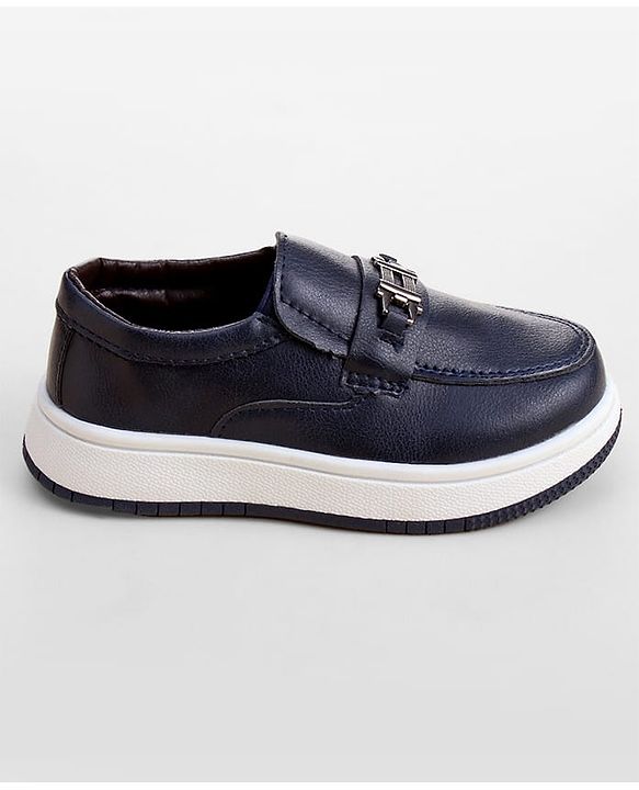 Cute Walk by Babyhug Slip On Loafer with Applique - Navy Blue