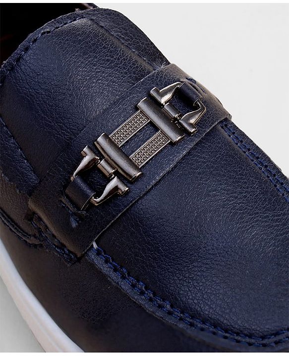 Cute Walk by Babyhug Slip On Loafer with Applique - Navy Blue