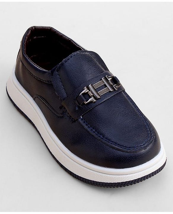 Cute Walk by Babyhug Slip On Loafer with Applique - Navy Blue