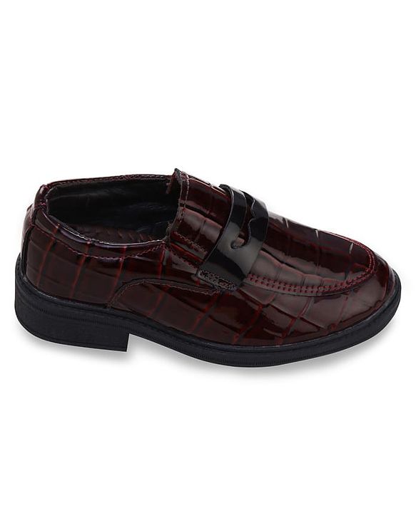 Cute Walk by Babyhug Slip On Solid Oxford Shoes - Black
