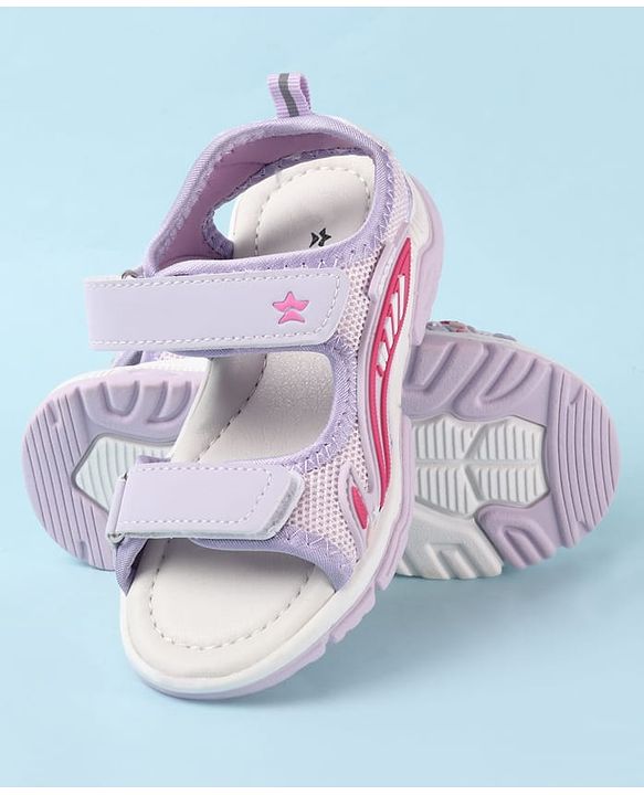 Cute Walk by Babyhug Velcro Closure Sandal - Purple