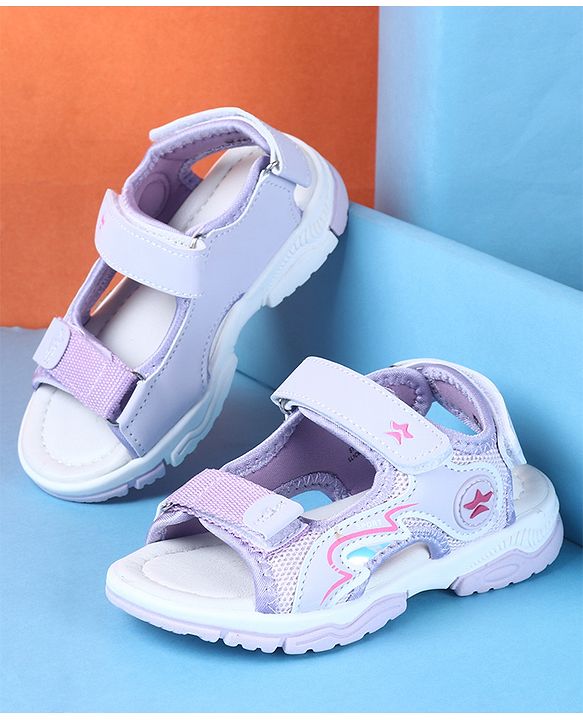 Cute Walk by Babyhug Sandal With Velcro Closure - Purple