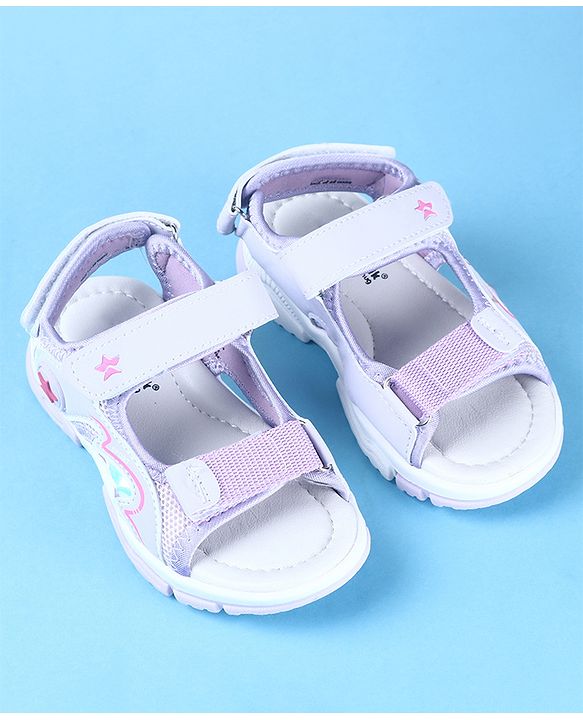 Cute Walk by Babyhug Sandal With Velcro Closure - Purple