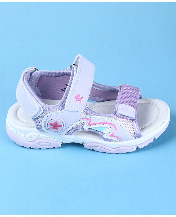 Cute Walk by Babyhug Sandal With Velcro Closure - Purple