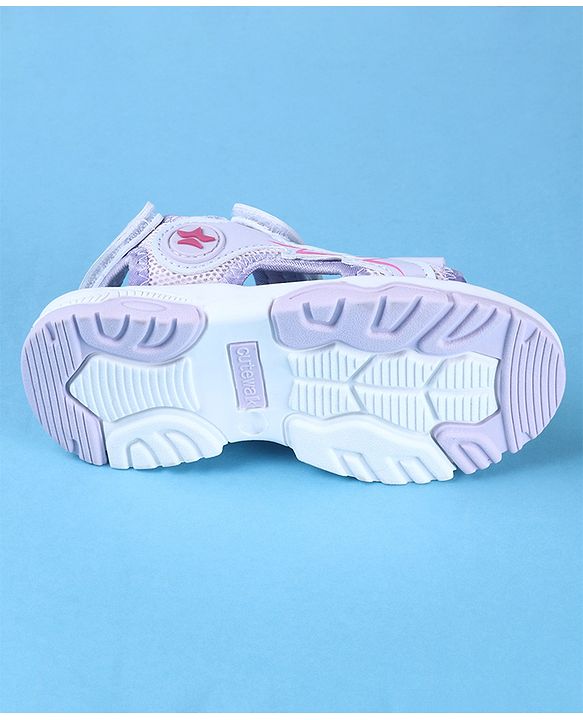 Cute Walk by Babyhug Sandal With Velcro Closure - Purple