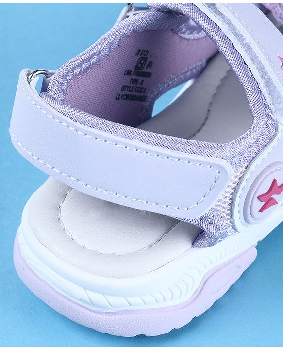 Cute Walk by Babyhug Sandal With Velcro Closure - Purple