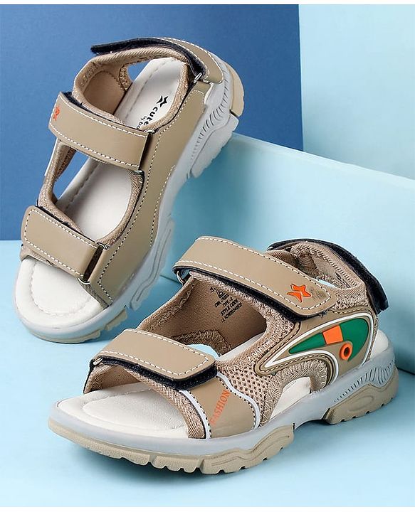 Cute Walk by Babyhug Velcro Closure Sandals - Brown