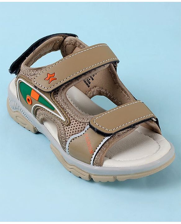 Cute Walk by Babyhug Velcro Closure Sandals - Brown