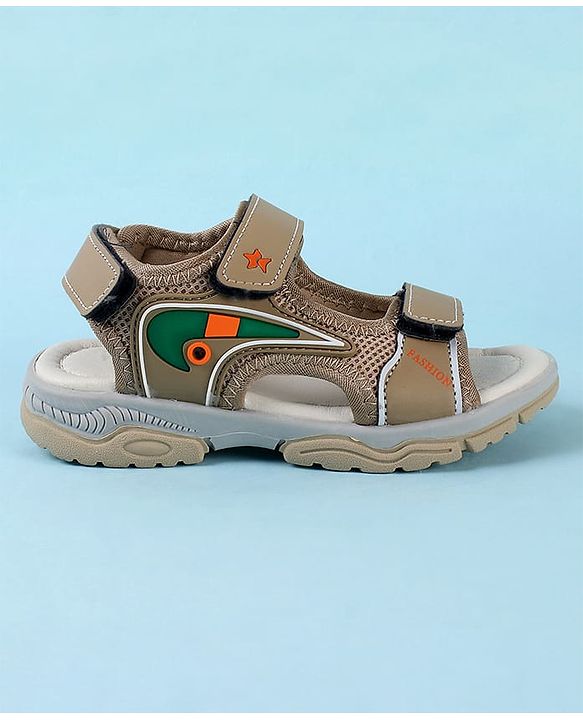 Cute Walk by Babyhug Velcro Closure Sandals - Brown